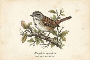 Oaxaca Sparrow illustration