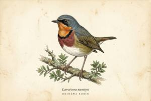 Okinawa Robin illustration