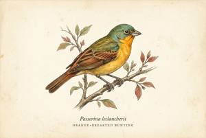 Orange-breasted Bunting illustration