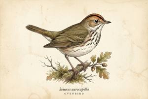 Ovenbird illustration