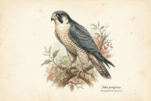 Peregrine Falcon illustration