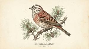 Pine Bunting illustration