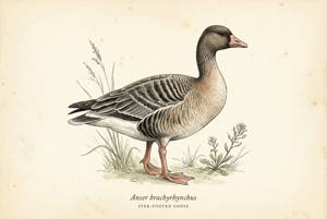 Pink-footed Goose illustration