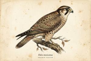 Prairie Falcon illustration