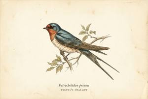 Preuss's Swallow illustration