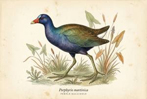 Purple Gallinule illustration