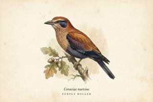 Purple Roller illustration