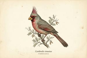 Pyrrhuloxia illustration