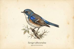 Qilian Bluetail illustration
