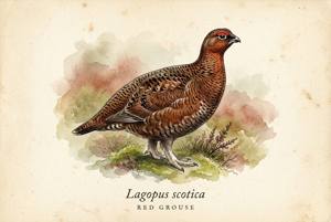 Red Grouse illustration