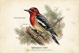 Red-breasted Sapsucker illustration