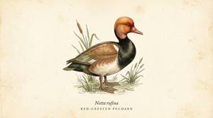 Red-crested Pochard illustration