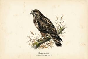 Rough-legged Hawk illustration