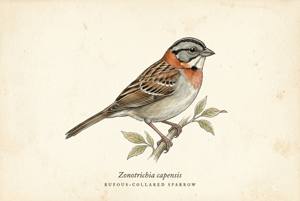 Rufous-collared Sparrow illustration