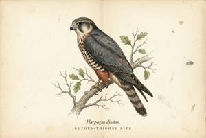 Rufous-thighed Kite illustration