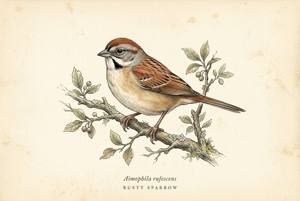 Rusty Sparrow illustration
