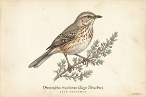 Sage Thrasher illustration