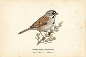 Sagebrush Sparrow illustration
