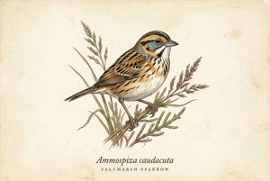 Saltmarsh Sparrow illustration