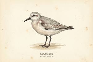 Sanderling illustration