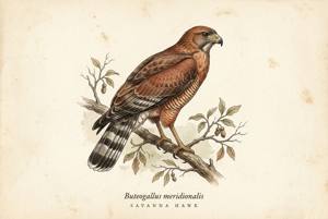 Savanna Hawk illustration
