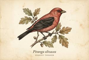 Scarlet Tanager illustration