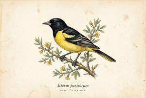 Scott's Oriole illustration