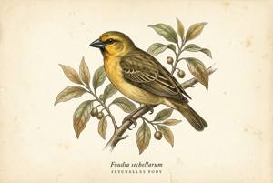 Seychelles Fody illustration