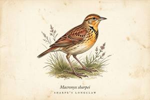 Sharpe's Longclaw illustration