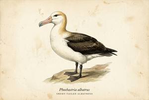 Short-tailed Albatross illustration