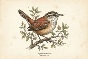 Sinaloa Wren illustration