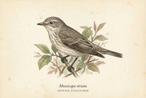 Spotted Flycatcher illustration