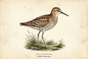 Stilt Sandpiper illustration