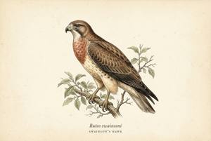 Swainson's Hawk illustration