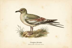 Swallow-tailed Gull illustration