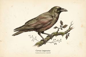 Tamaulipas Crow illustration