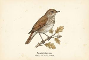 Thrush Nightingale illustration