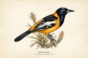 Venezuelan Troupial illustration