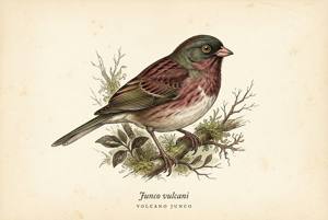 Volcano Junco illustration