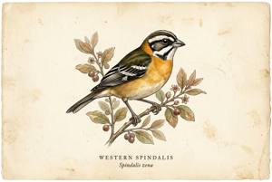 Western Spindalis illustration