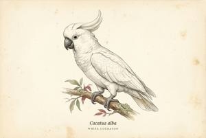White Cockatoo illustration