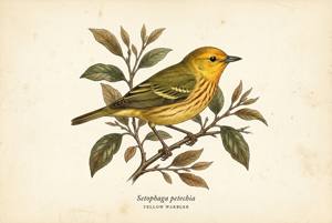 Yellow Warbler illustration