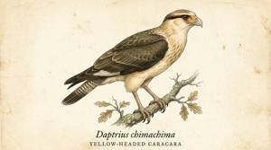 Yellow-headed Caracara illustration
